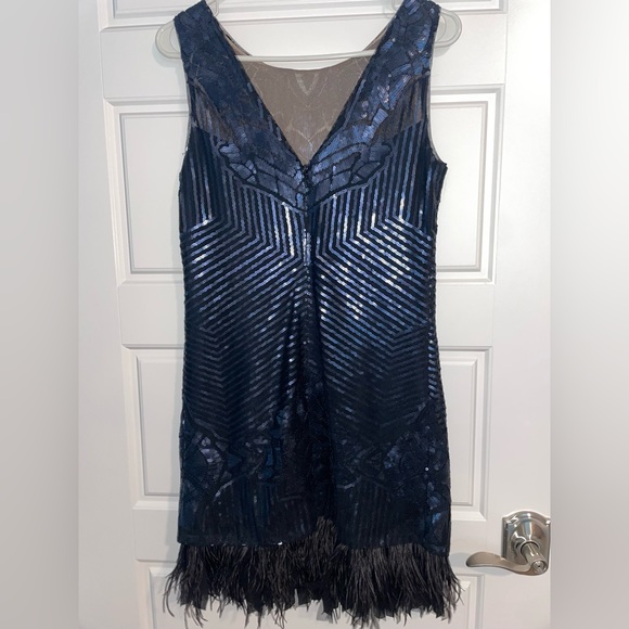 BCBG FEATHER DRESS - Picture 2 of 3